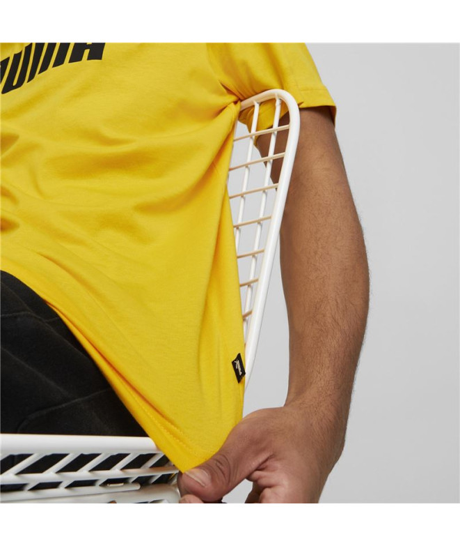 T-shirt Homme Puma Essentials+2 Colour Logo Yellow