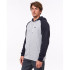 Sweatshirt Rip Curl Embroid Hooded Zip Thru Man Cinzento