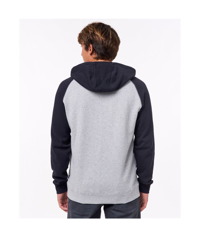 Sweatshirt Rip Curl Embroid Hooded Zip Thru Man...