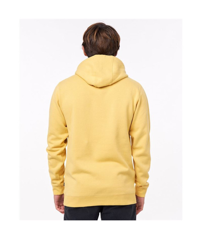 Casaco com capuz Rip Curl Radiate Homens Amarelo