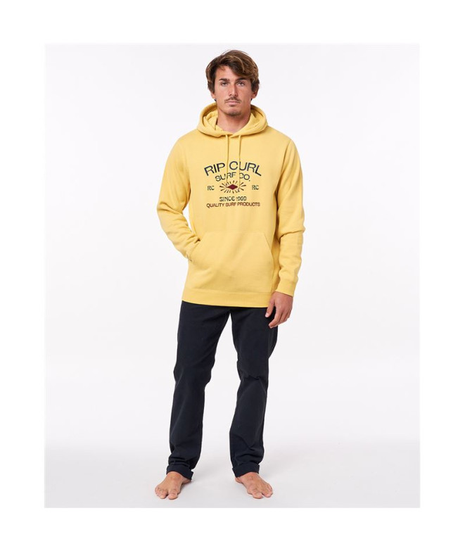 Sweat à capuche Rip Curl Radiate Men Yellow