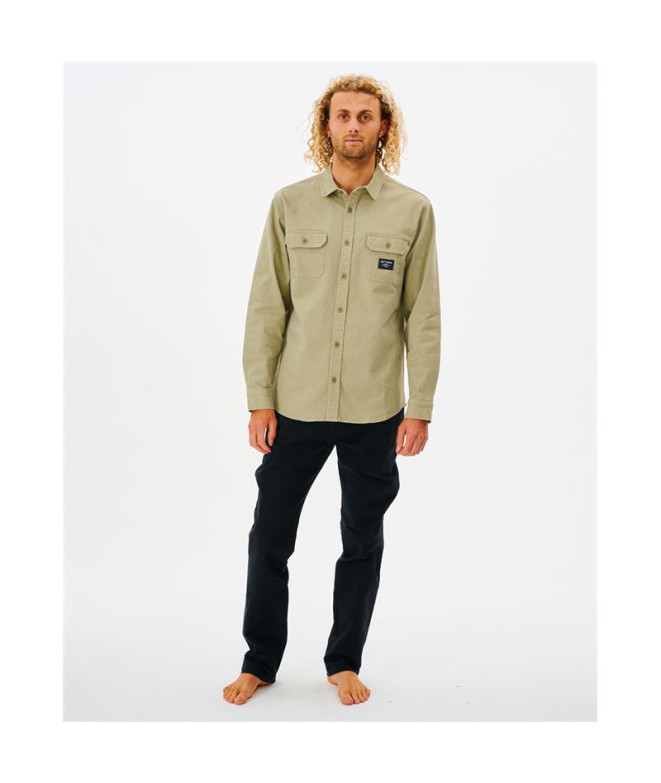 Camisa Rip Curl Epic Hombre Beige