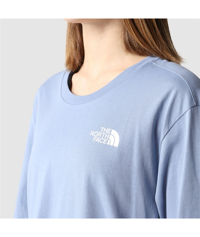 Camiseta The North Face Simple Dome Folk Mujer Blu