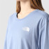 Camiseta The North Face Simple Dome Folk Mulher Blu