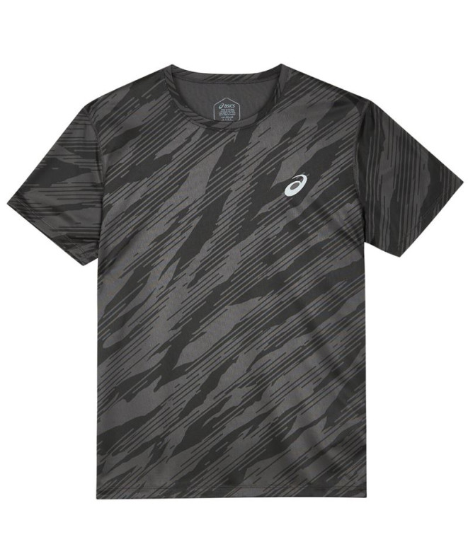 Camiseta ASICS CORE ALL OVER PRINT Homem Cinzento/Preto