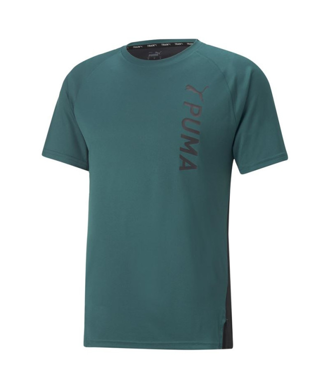 T-shirt Fitness Puma Fit Sleeve training Homme Vert