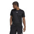 T-shirt de manga curta adidas Aeroready HIIT Back 3S Homem Preto