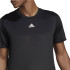 T-shirt de manga curta adidas Aeroready HIIT Back 3S Homem Preto