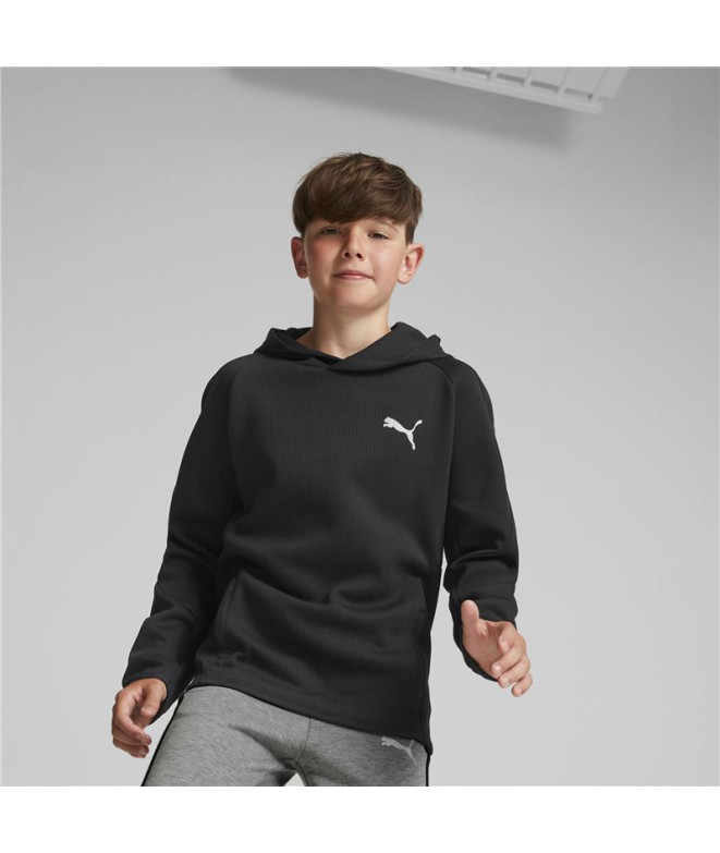 Sudadera Puma Evostripe Youth Hoodie Negro...