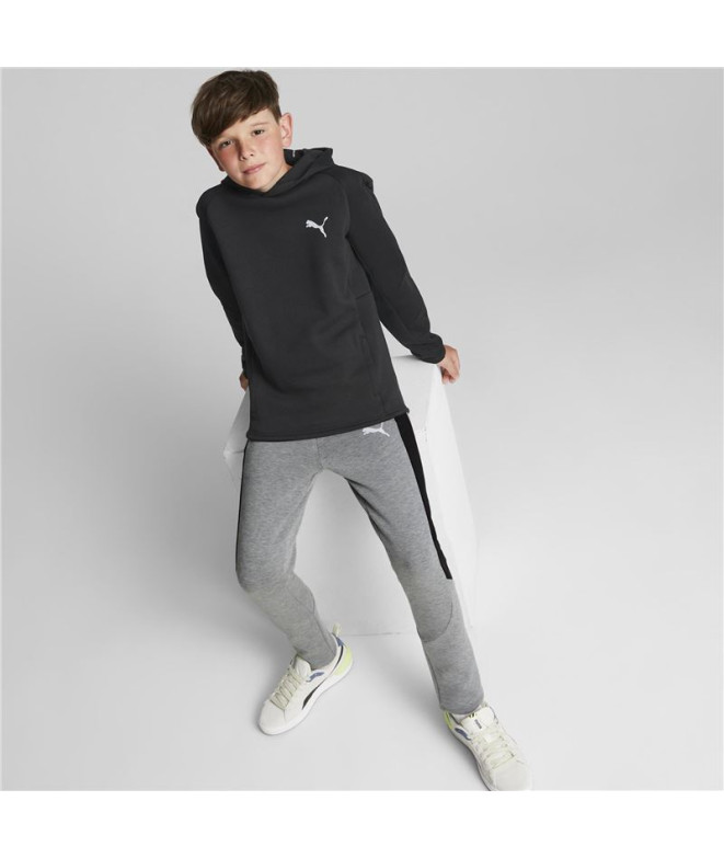 Sudadera Puma Evostripe Youth Hoodie Negro...