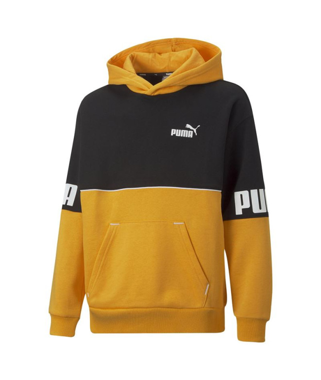 Sweatshirt Puma Power Colorblock Amarelo Rapaz