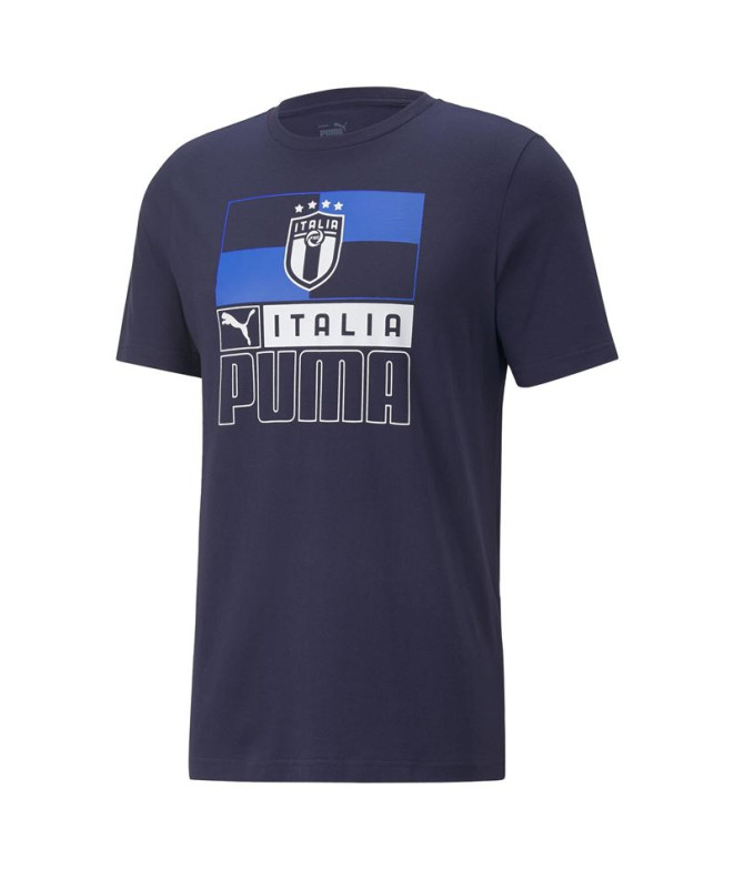 Camisola de Futebol Puma Itália FIGC FtblCore Azul