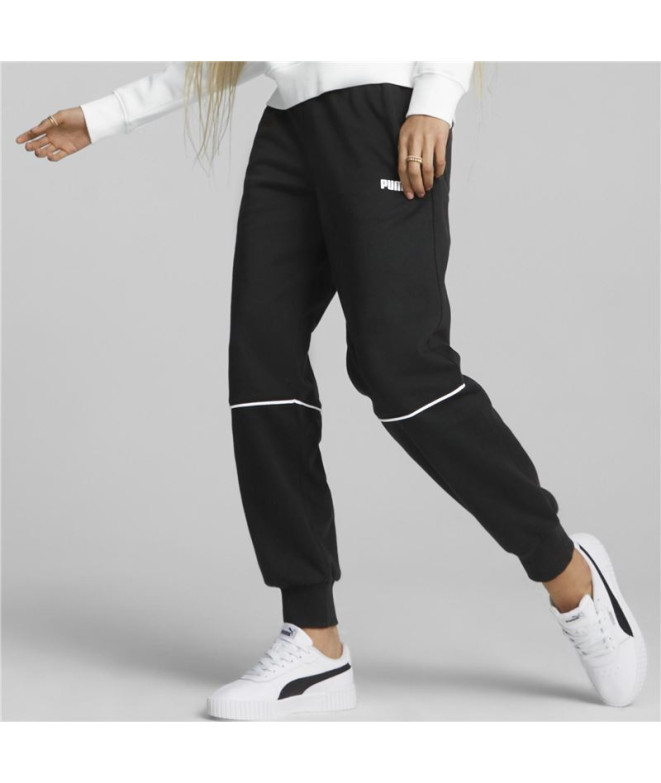 Pantalones Puma Power Colorblock Negro Mujer