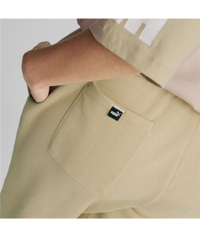 Pantalones Puma Power Colorblock Beige Mujer
