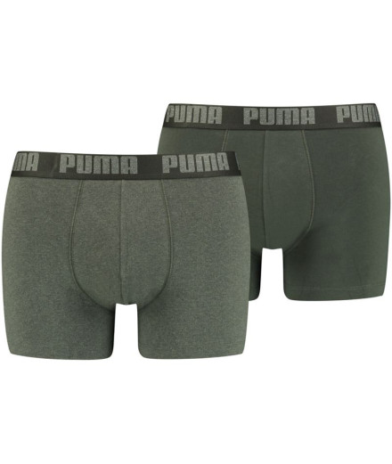 Slip Puma Basic Boxer 2P Homme Vert