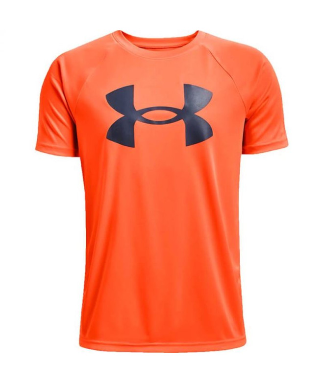 T-shirt à manches courtes Under Armour Tech Big Logo Kids Orange