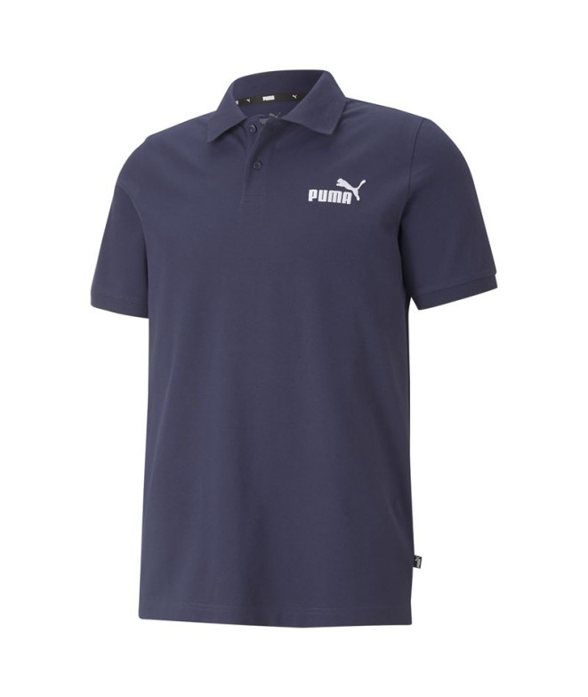 Camiseta Polo Homem Puma Essentials Azul