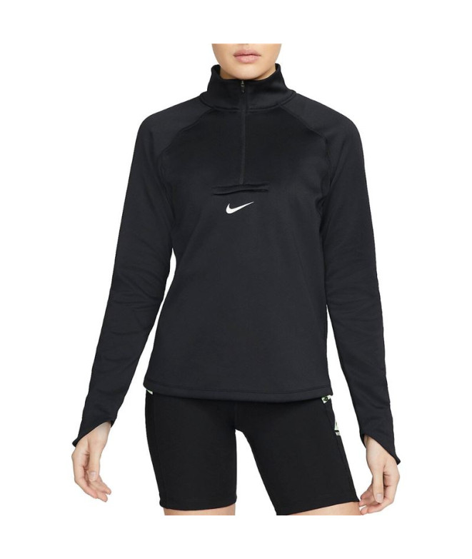 T-shirt running Nike Femme Dri-FIT Element Long Sleeve BK