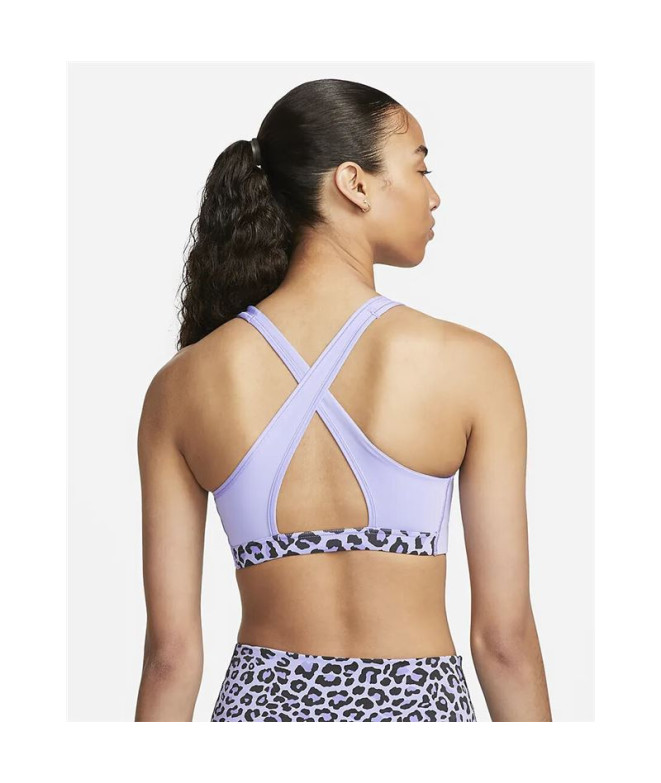 Sutiã esportivo Nike Mulher Dri-FIT Swoosh Roxo
