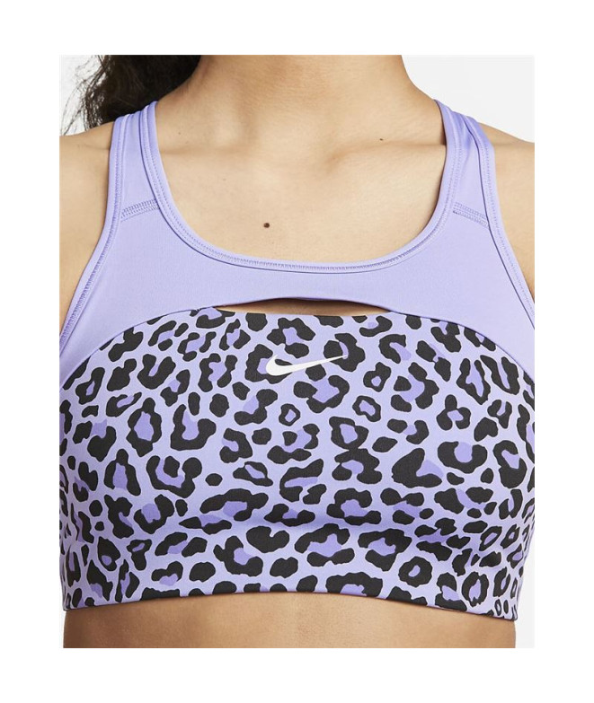 Sutiã esportivo Nike Mulher Dri-FIT Swoosh Roxo