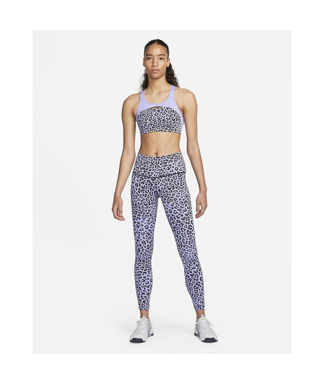 Sutiã esportivo Nike Mulher Dri-FIT Swoosh Roxo