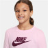 Camiseta Nike Menina manga comprida Basic Futura PK