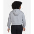 Moletom Nike Menina com Capuz Sportswear Club Cinzento
