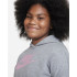 Moletom Nike Menina com Capuz Sportswear Club Cinzento