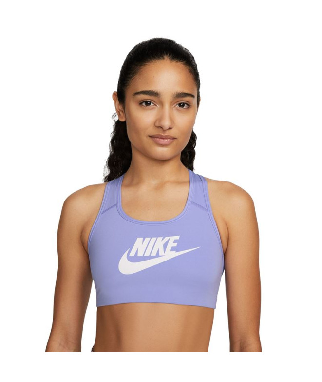 Soutien de desporto Nike Dri-FIT Swoosh Roxo para mulher