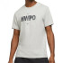 Camiseta fitness Nike Homem manga curta Dri-FIT Hwpo Cinzento