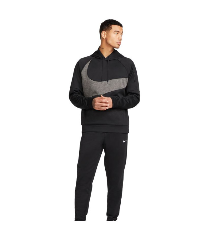 Sweatshirt Fitness Nike Therma-FIT Homme Noir