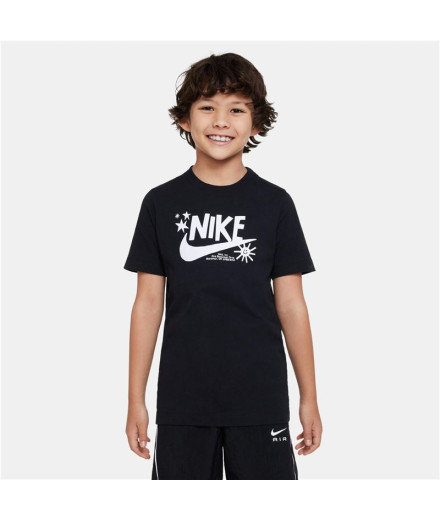 Camiseta Nike Menino manga curta Sportswear Preto 2