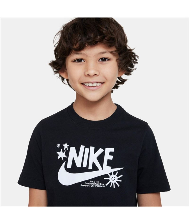 Camiseta de manga corta Nike Sportswear Niño Black