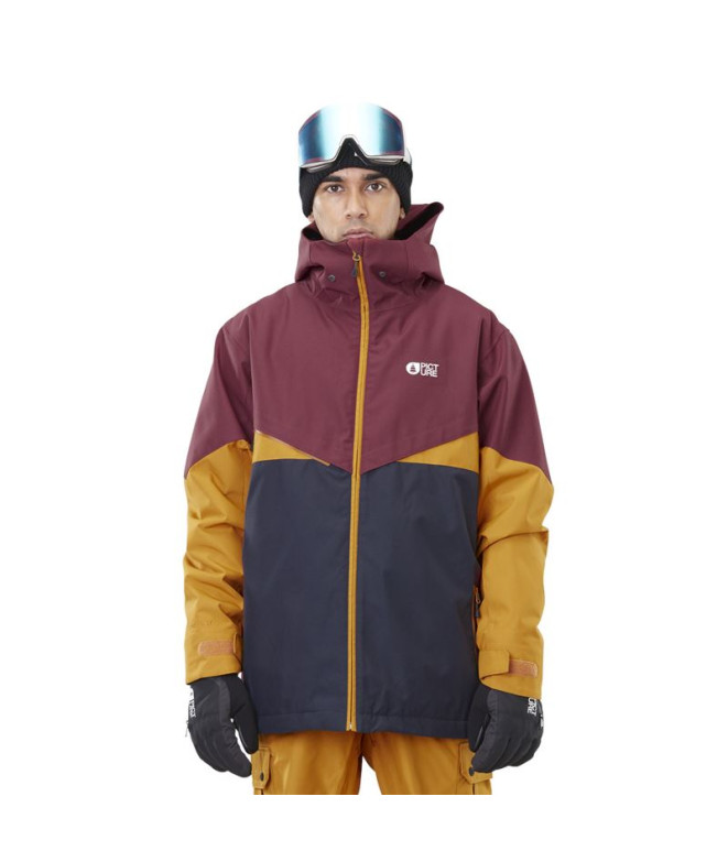 Casaco de snowboard Picture Stone Man Castanho