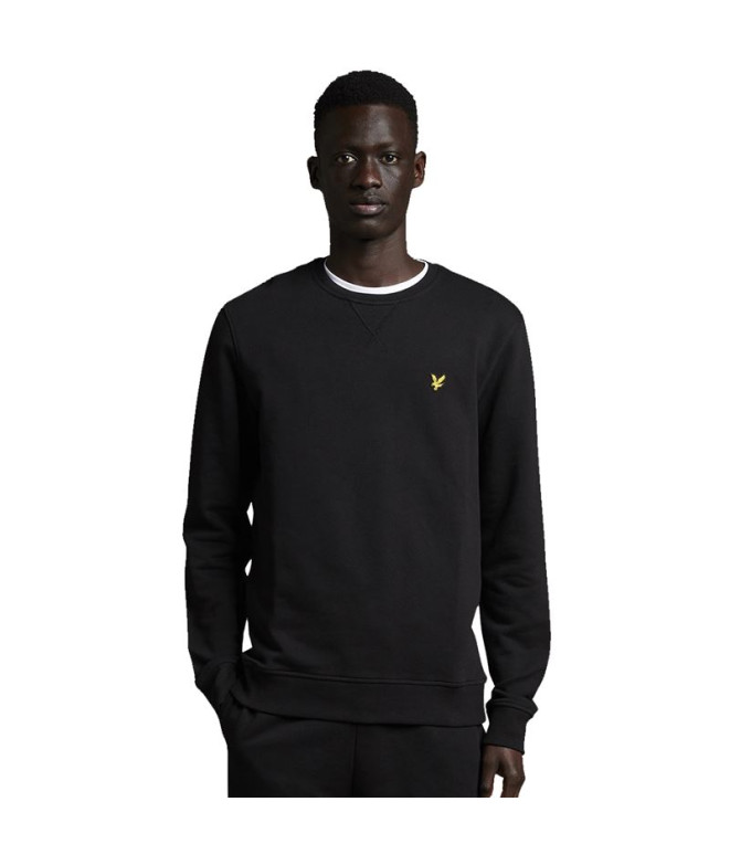 Camisola de malha para homem Lyle & Scott V1-Crew Neck BK