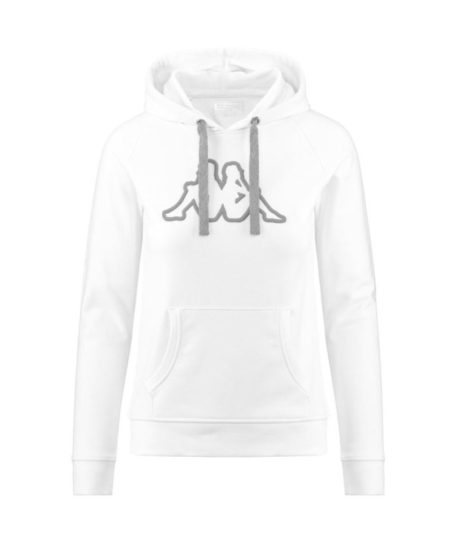 Hoodie Kappa Belle Korporate Femmes Blanc