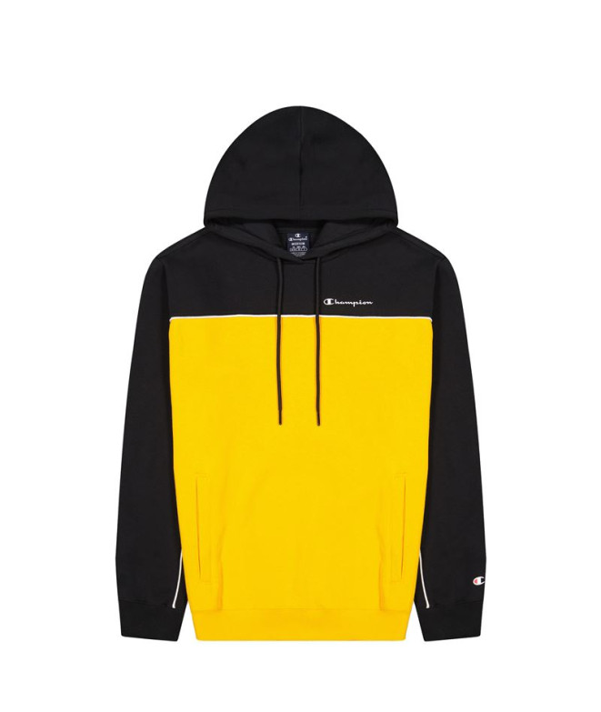 Sweat à capuche Champion Pinping Block Hommes BK/Yellow