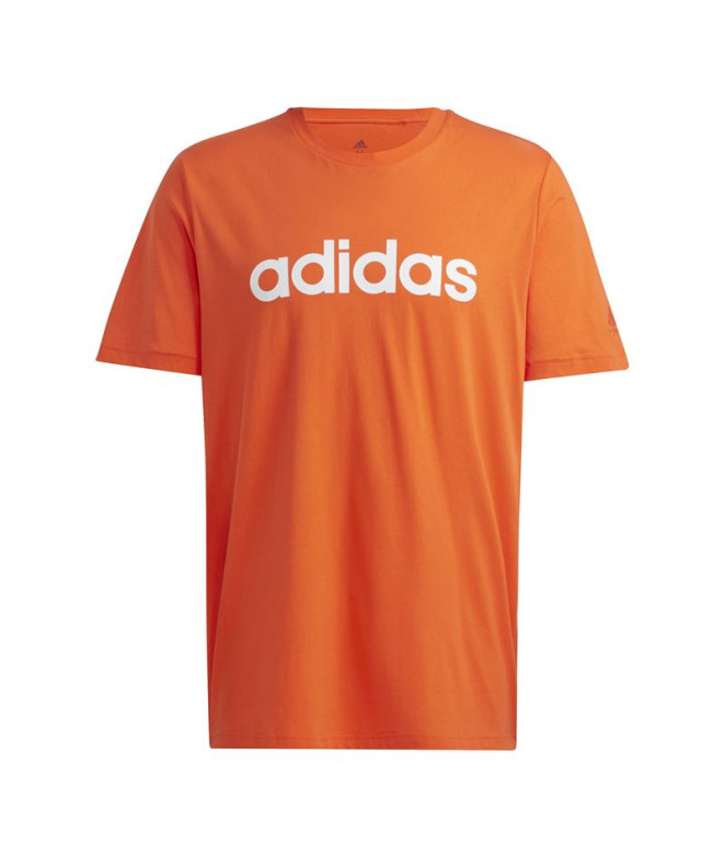 T-shirt adidas Homme Essentials Logo linéaire brodé Orange