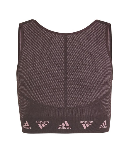 Top de fitness adidas Aeroknit Seamless Niña Purple Top de fitness adidas Aeroknit Seamless Niña Purple