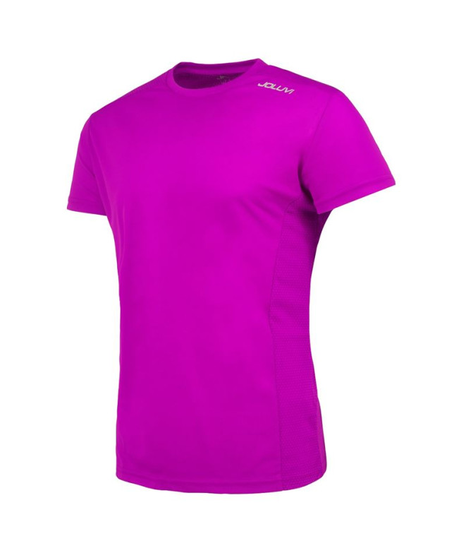 Camiseta rosa de running Joluvi Duplex Hombre