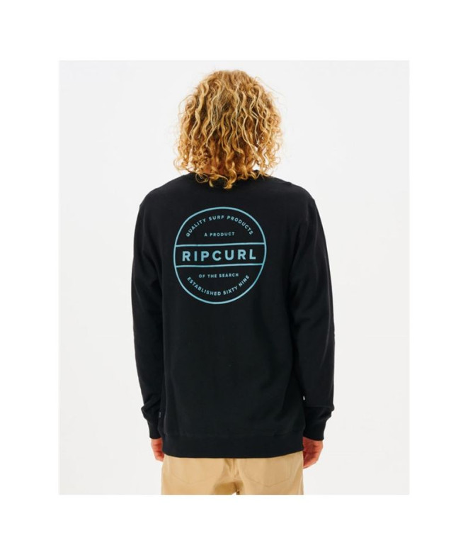 Sudadera Rip Curl Re Entry Crew Hombre BK