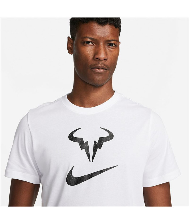 T-shirt tennis Nike Homme de Dri-FIT Rafa Blanc