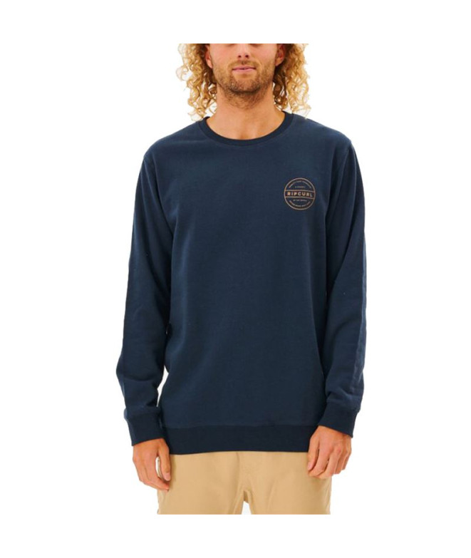 Sweatshirt Rip Curl Re Entry Crew Men Blue