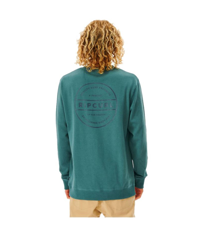Sweatshirt Rip Curl Re Entry Crew Men Blue