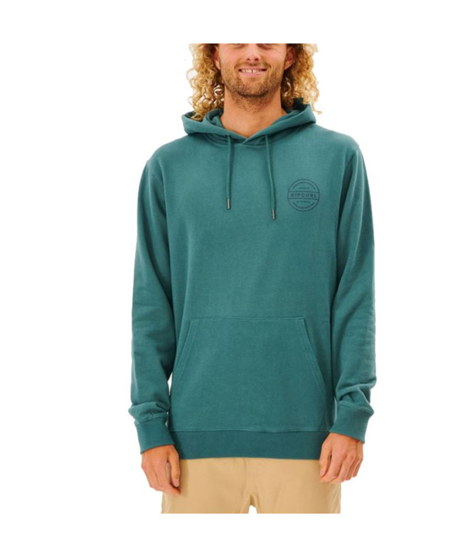 Casaco com capuz Rip Curl Re Entry Hoodie Homens Azul