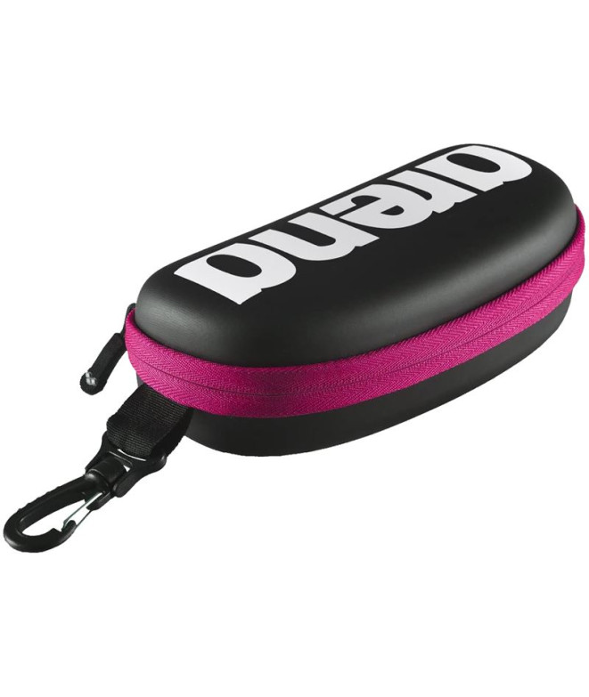 Swim Case Arena Etui à lunettes Noir/Blanc/Fuchsia