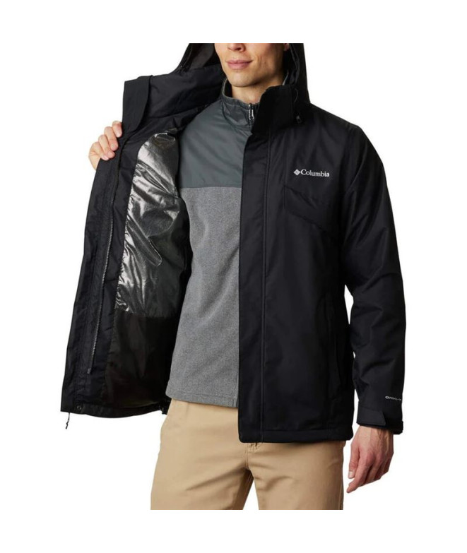 Chaqueta con Capucha Negra de montaña Columbia...