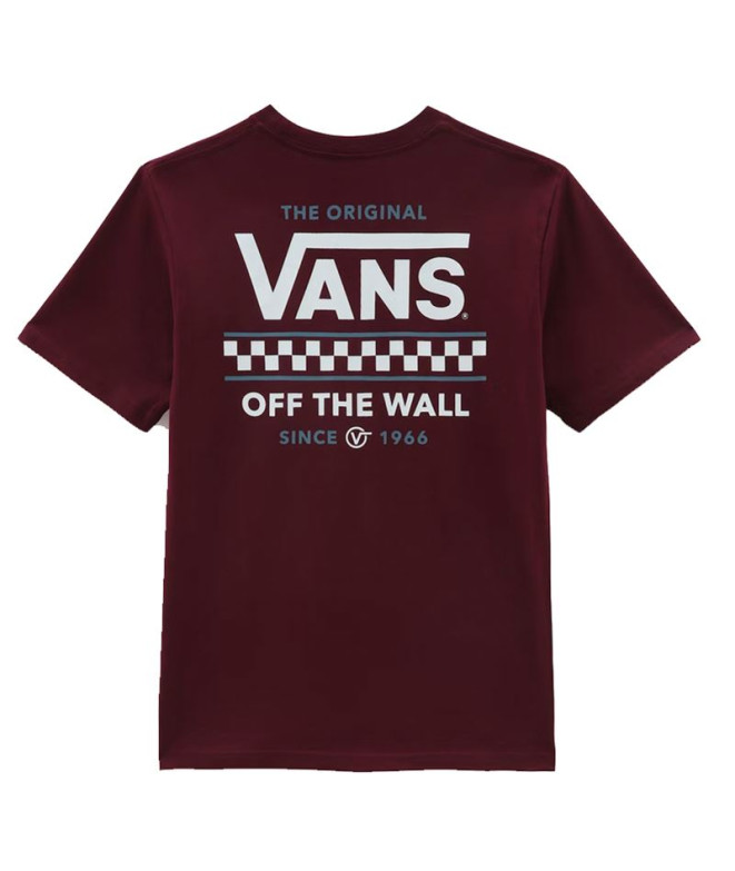 Camiseta Roja Vans Stackton Niño
