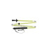 montanha Bastões de caminhada Ferrino Jet 110CM Verde