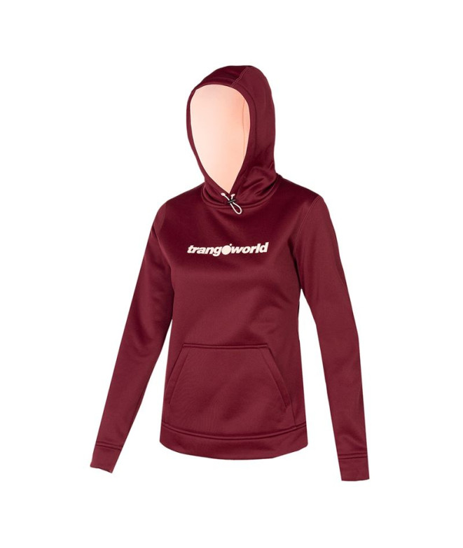 Sweat avec la capuche rouge de montagne Trangoworld Poppi Femme